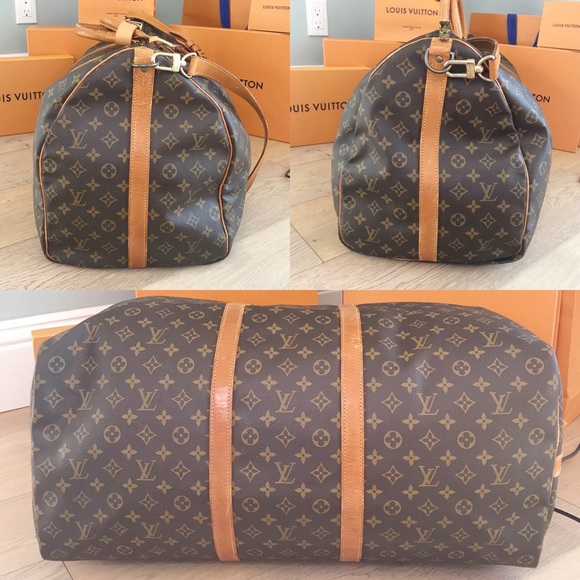 ♥️SOLD♥️ KEEPALL BANDOULIERE 60 - Picture 3 of 7